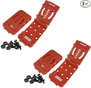 2-Pack Tactical Belt Clip Outdoor Camping Knife Blade Lock with Screws, Universal Utility EDC Belt Clip Gun Holsters Mag Pouches Sheath Tools with Hardware (Orange)