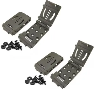 2-Pack Tactical Belt Clip Outdoor Camping Knife Blade Lock with Screws, Universal Utility EDC Belt Clip Gun Holsters Mag Pouches Sheath Tools with Hardware (Tan)