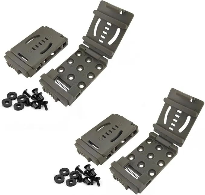 2-Pack Tactical Belt Clip Outdoor Camping Knife Blade Lock with Screws, Universal Utility EDC Belt Clip Gun Holsters Mag Pouches Sheath Tools with Hardware (Tan)