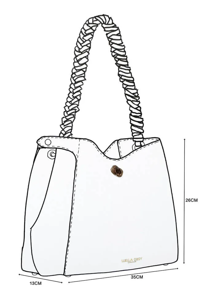 Adriana Black Woven Handle Hobo