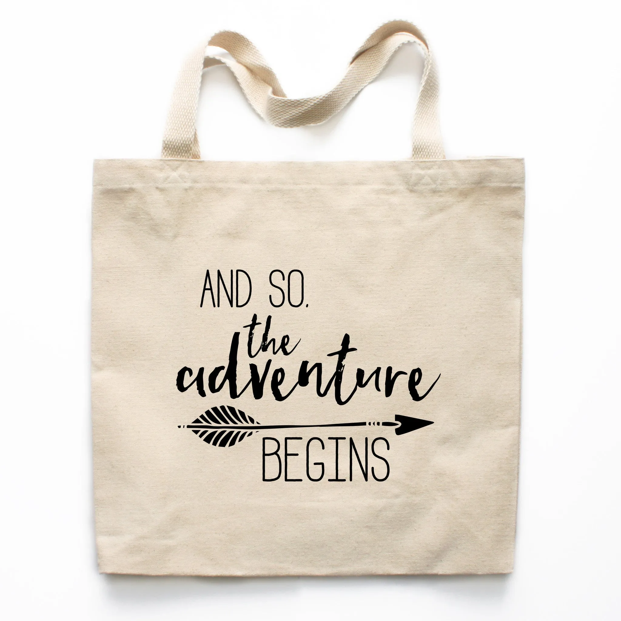 And So The Adventure Begins Canvas Tote Bag