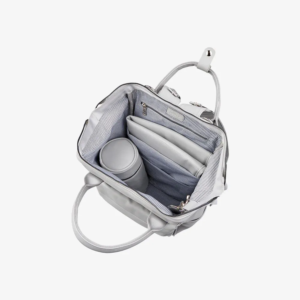 Bababing Mani Vegan Leather Backpack - Dove Grey