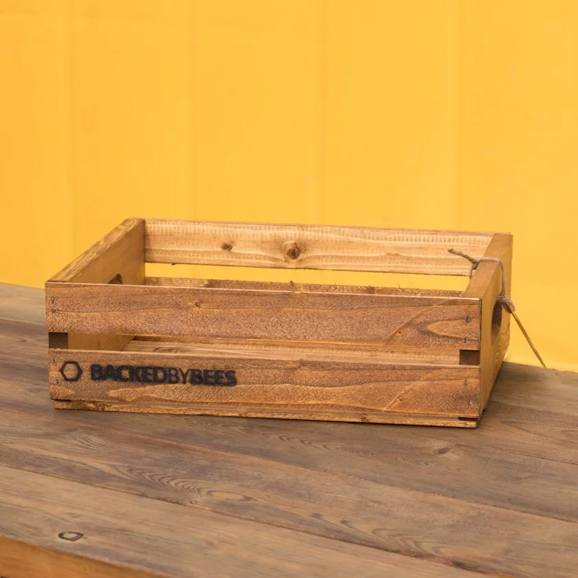 Backed By Bees Wooden Crates