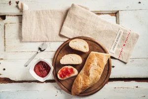 Bag: Handwoven antique and vintage hemp baguette bags - BG240