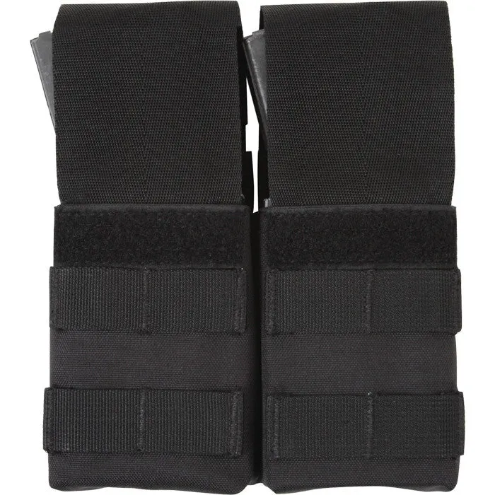 Black - Tactical MOLLE Double M-16 Mag Pouch