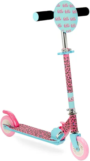 Brand new, slightly damaged box, contents are perfect! L.O.L. Surprise!: Folding Kick Scooter- Leopard, Multicolour! Age 5 