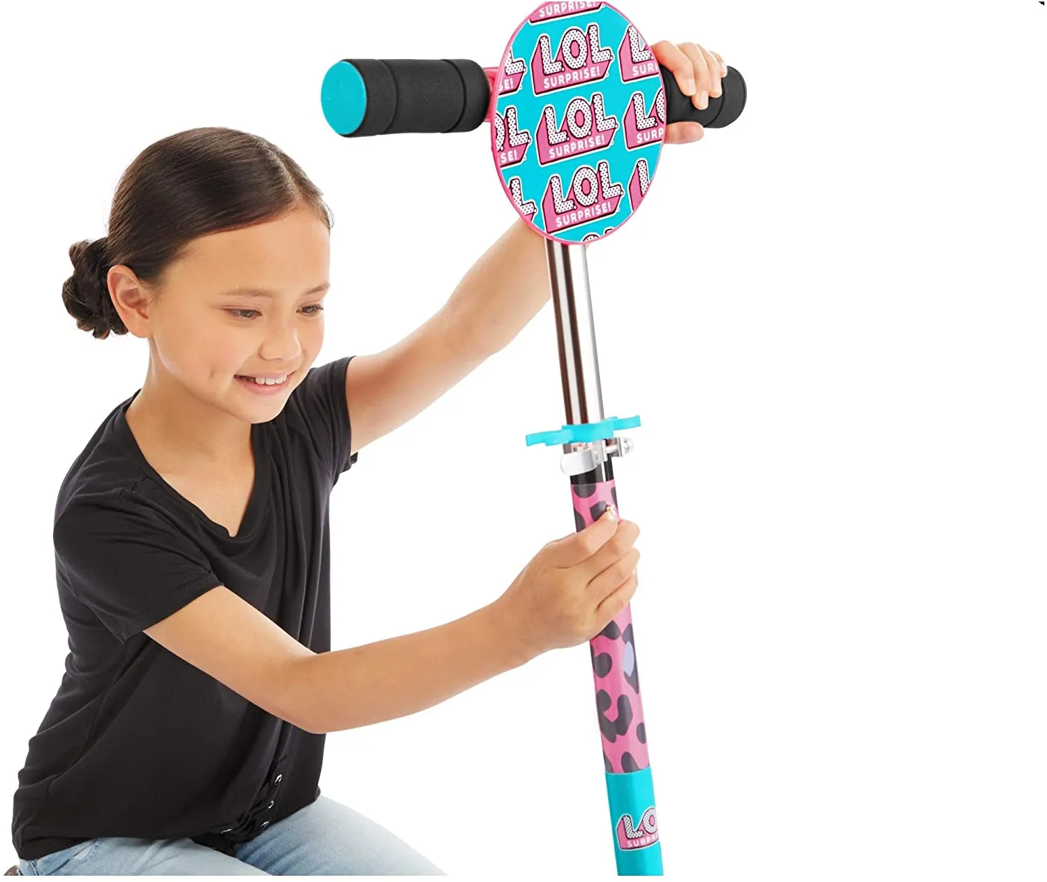 Brand new, slightly damaged box, contents are perfect! L.O.L. Surprise!: Folding Kick Scooter- Leopard, Multicolour! Age 5 