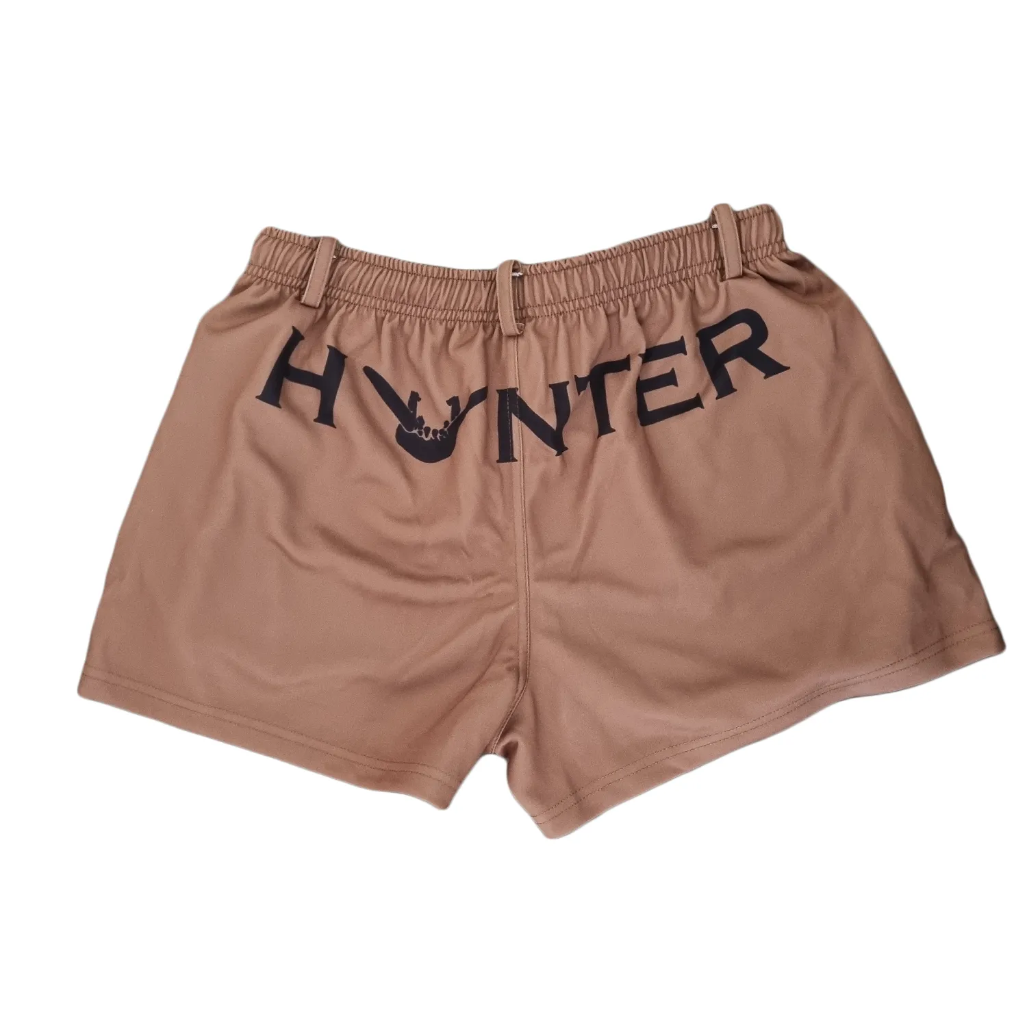 BULLDUST FOOTY SHORTS BELT LOOPS AND ZIP POCKETS
