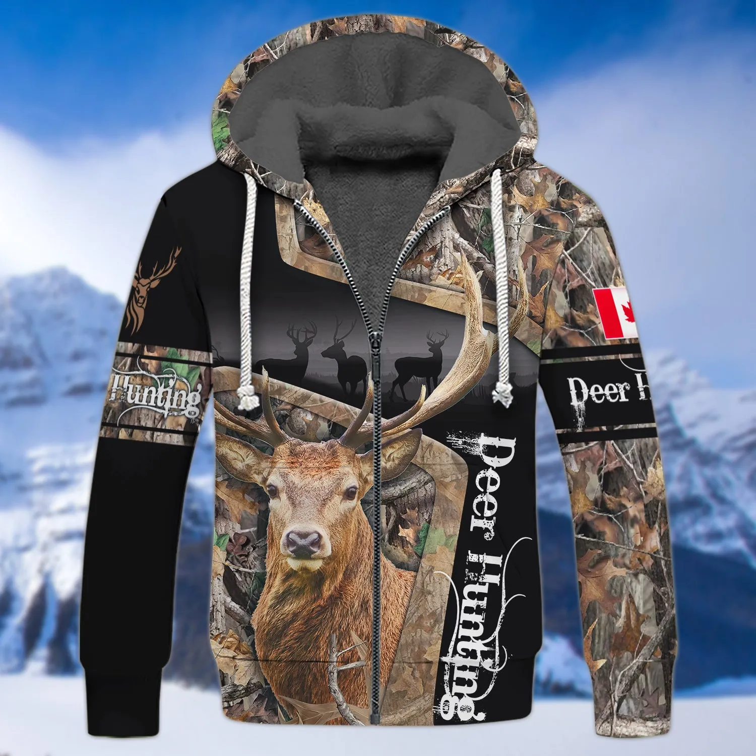 Canada Deer Hunting 3D Shirts For Men and Women Version 2