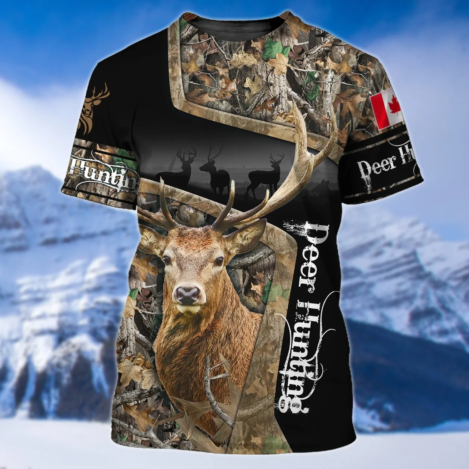 Canada Deer Hunting 3D Shirts For Men and Women Version 2