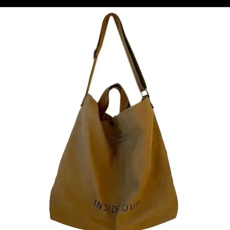 Canvas Crossbody Bags for Women Fashion Crossover Purse Cotton Shoulder Bag