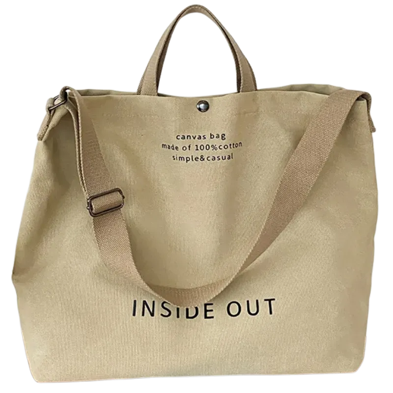 Canvas Crossbody Bags for Women Fashion Crossover Purse Cotton Shoulder Bag
