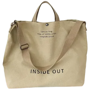 Canvas Crossbody Bags for Women Fashion Crossover Purse Cotton Shoulder Bag