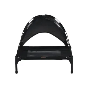 Charlie's Elevated Dog Bed With Tent Black Medium