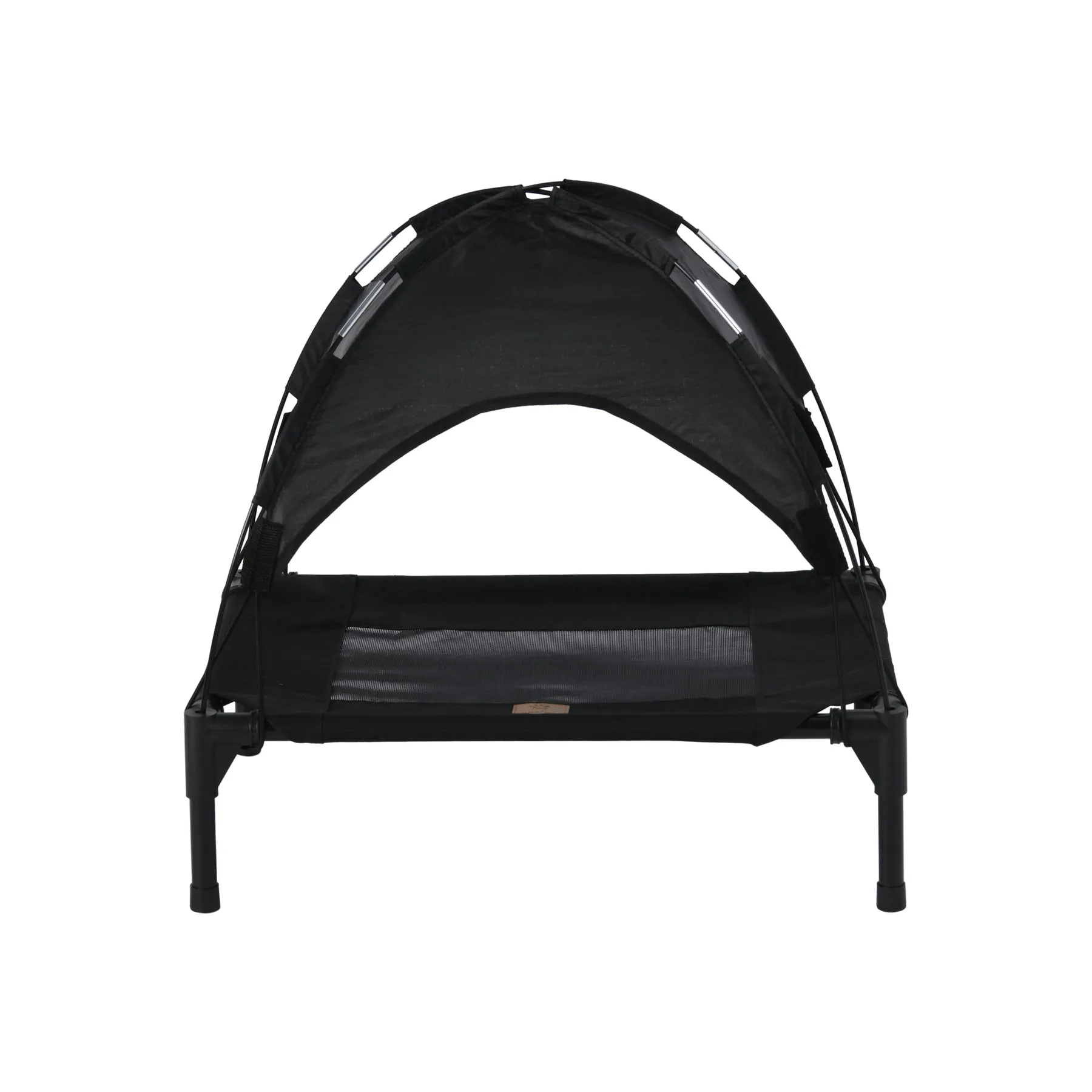 Charlie's Elevated Dog Bed With Tent Black Medium
