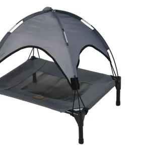 Charlie's Elevated Dog Bed With Tent Grey Extra Large