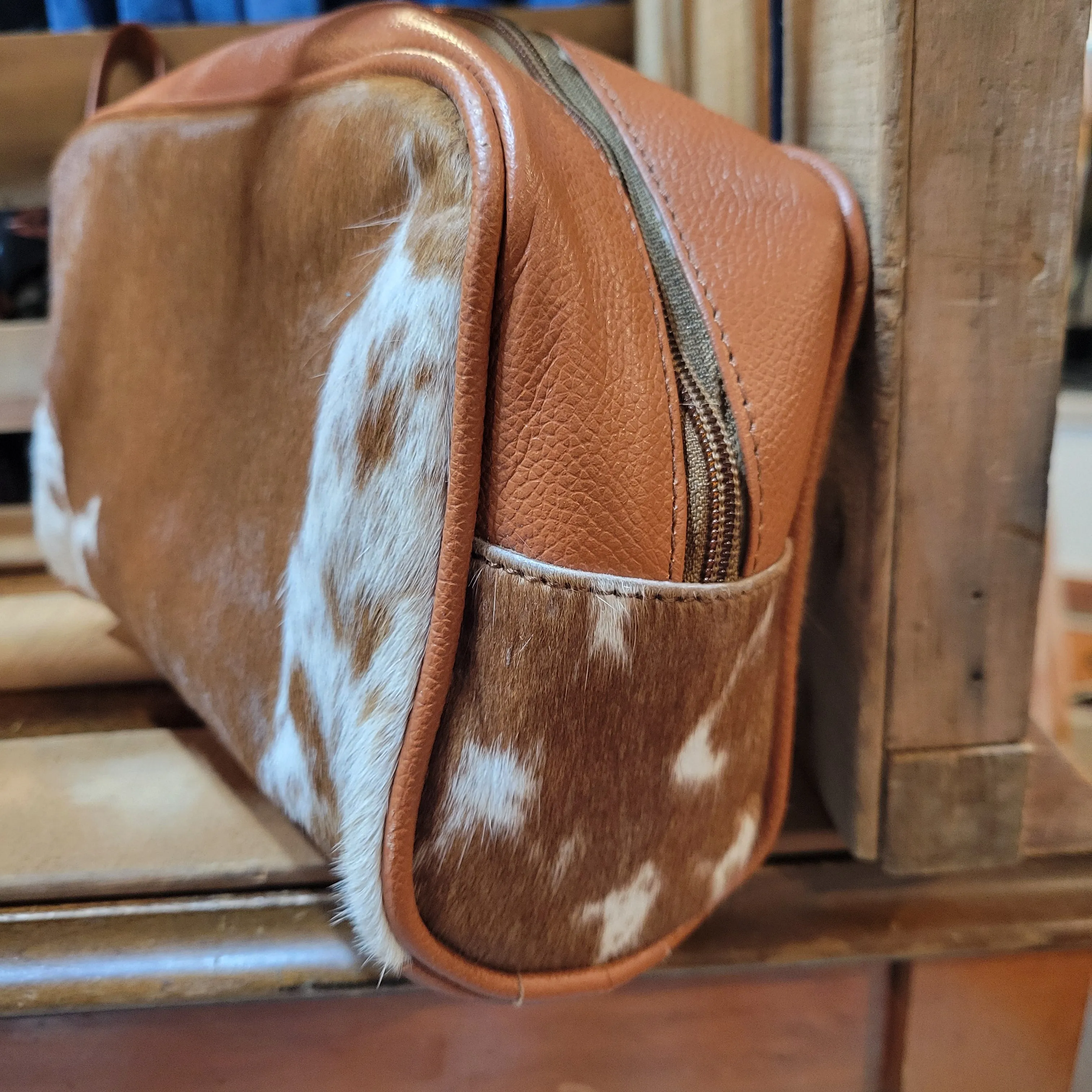 Cowhide Cosmetic Bag