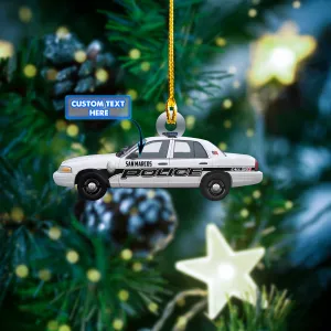Custom Shaped Ornament - Police Car CT-DT69-1194