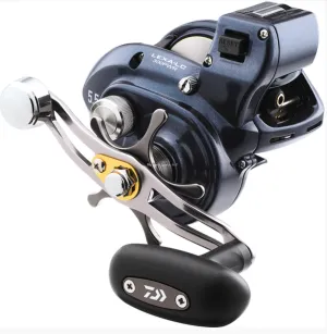 Daiwa LEXA-LC100HL Lexa 100 Linecounter Baitcasting Reel, 2CRBB 4BB 1RB, 6.3:1, Paddle Handles, Left Hand