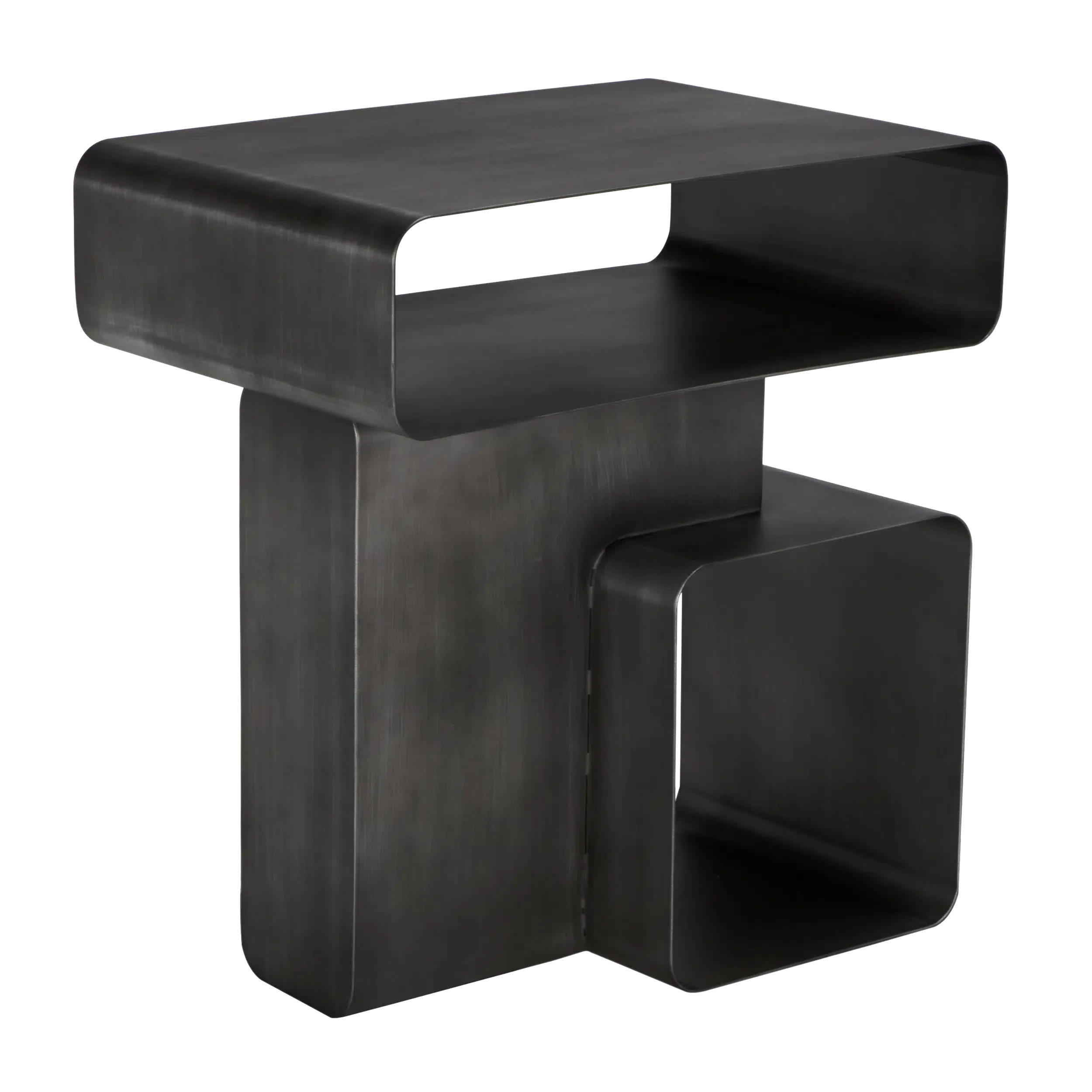 Danville Side Table, Gun Metal Finish