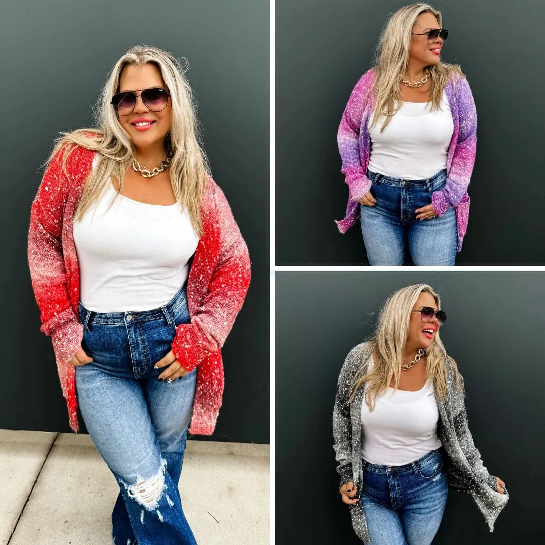 Emilia Starstruck Ombre Open Cardigan