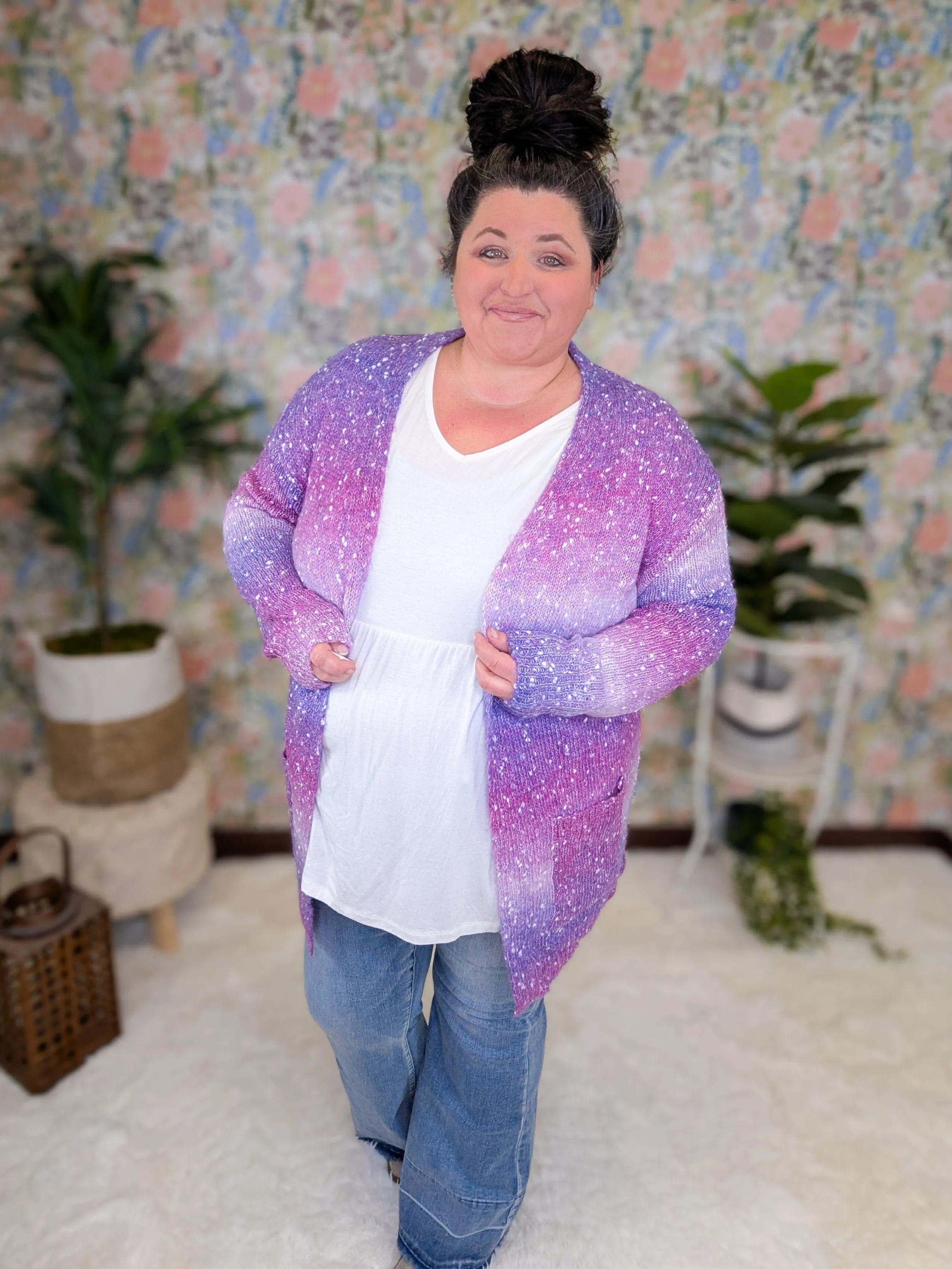 Emilia Starstruck Ombre Open Cardigan