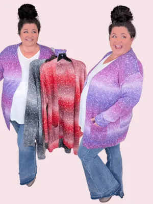 Emilia Starstruck Ombre Open Cardigan