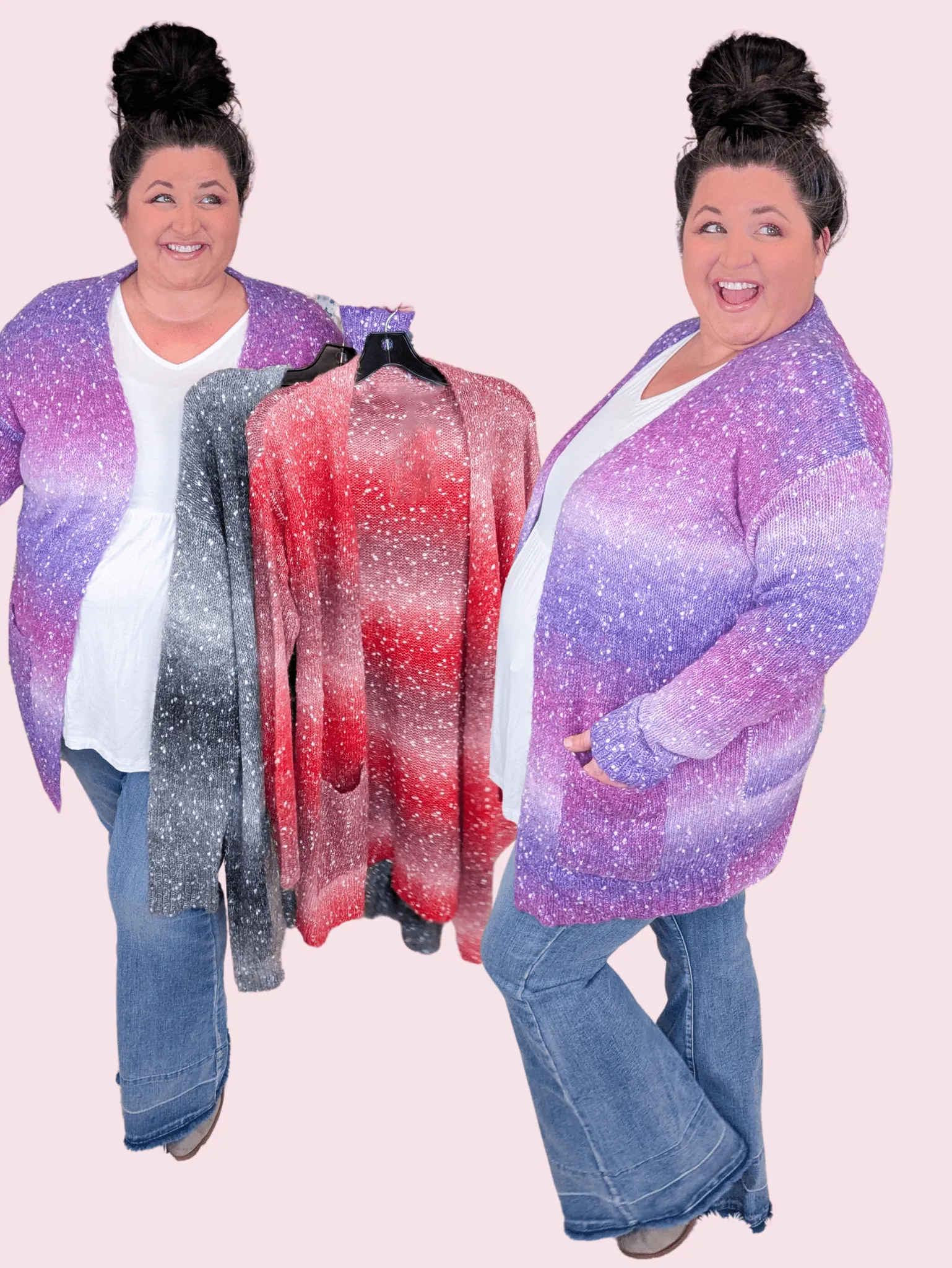 Emilia Starstruck Ombre Open Cardigan