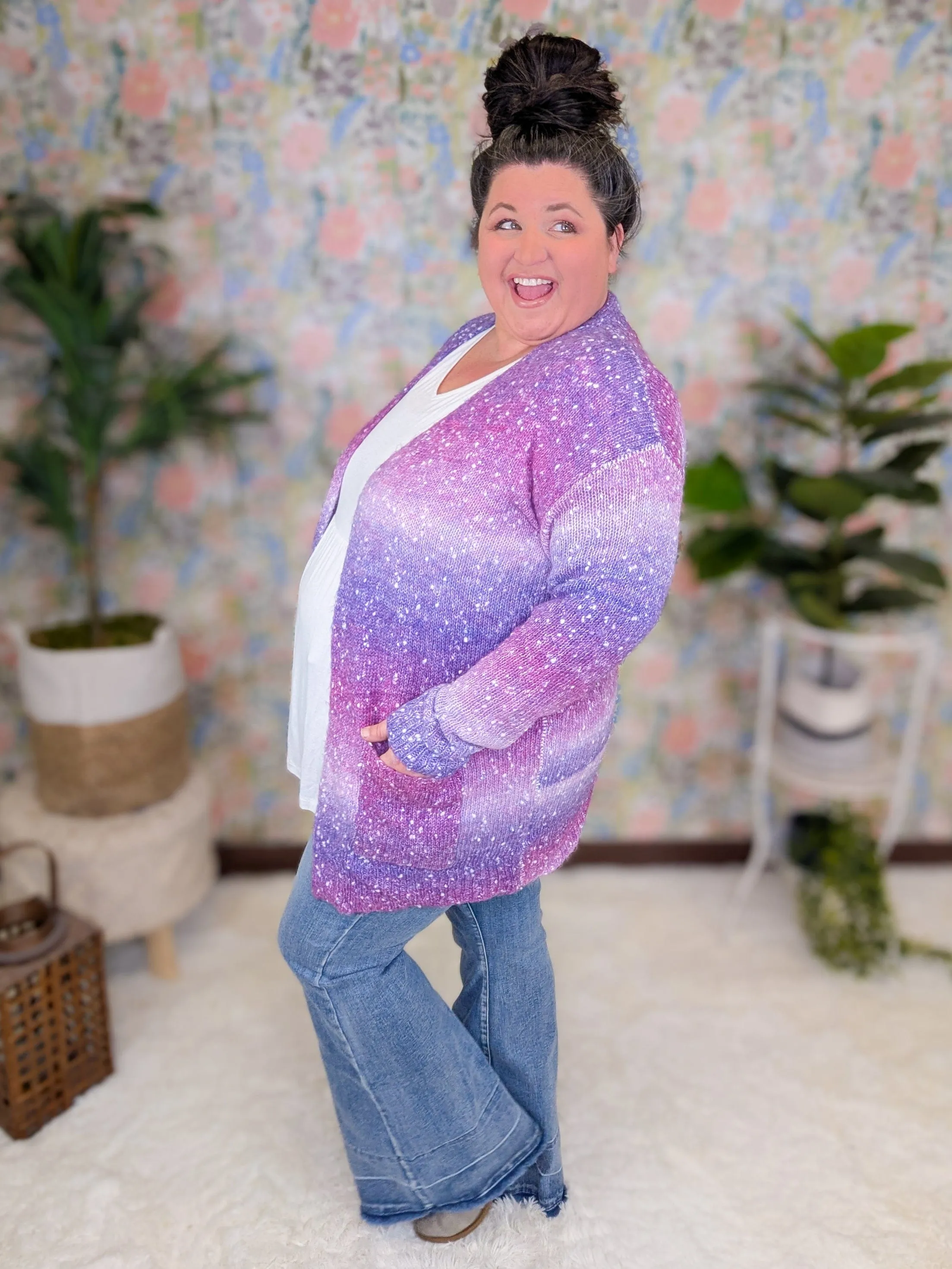 Emilia Starstruck Ombre Open Cardigan