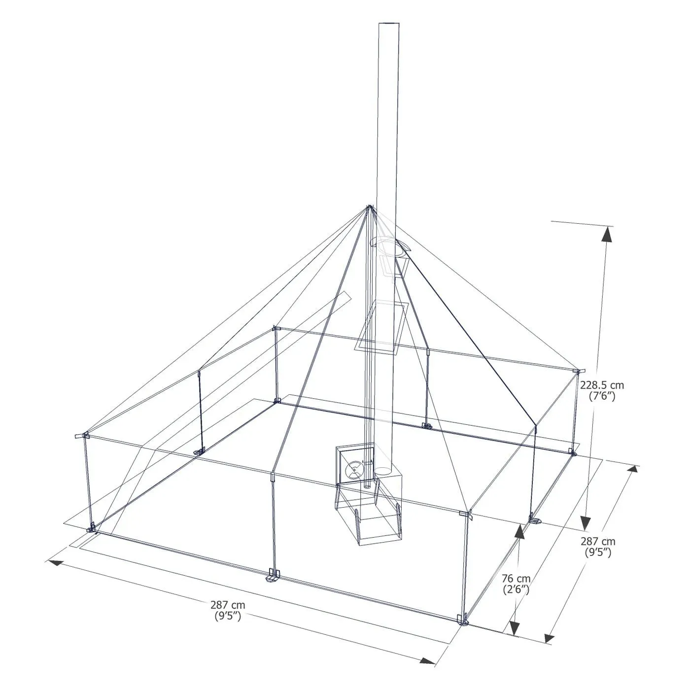Esker Classic 2 10x10 Winter Hot Tent