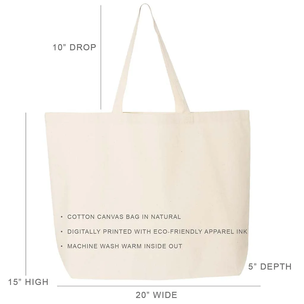 Gamma Phi Beta Sorority Printed on a Canvas Tote Bag
