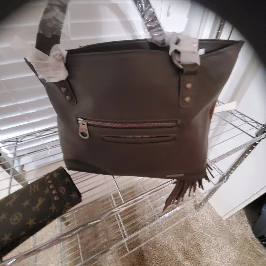 Gorgeous Montana West leather fringe purse with wallet