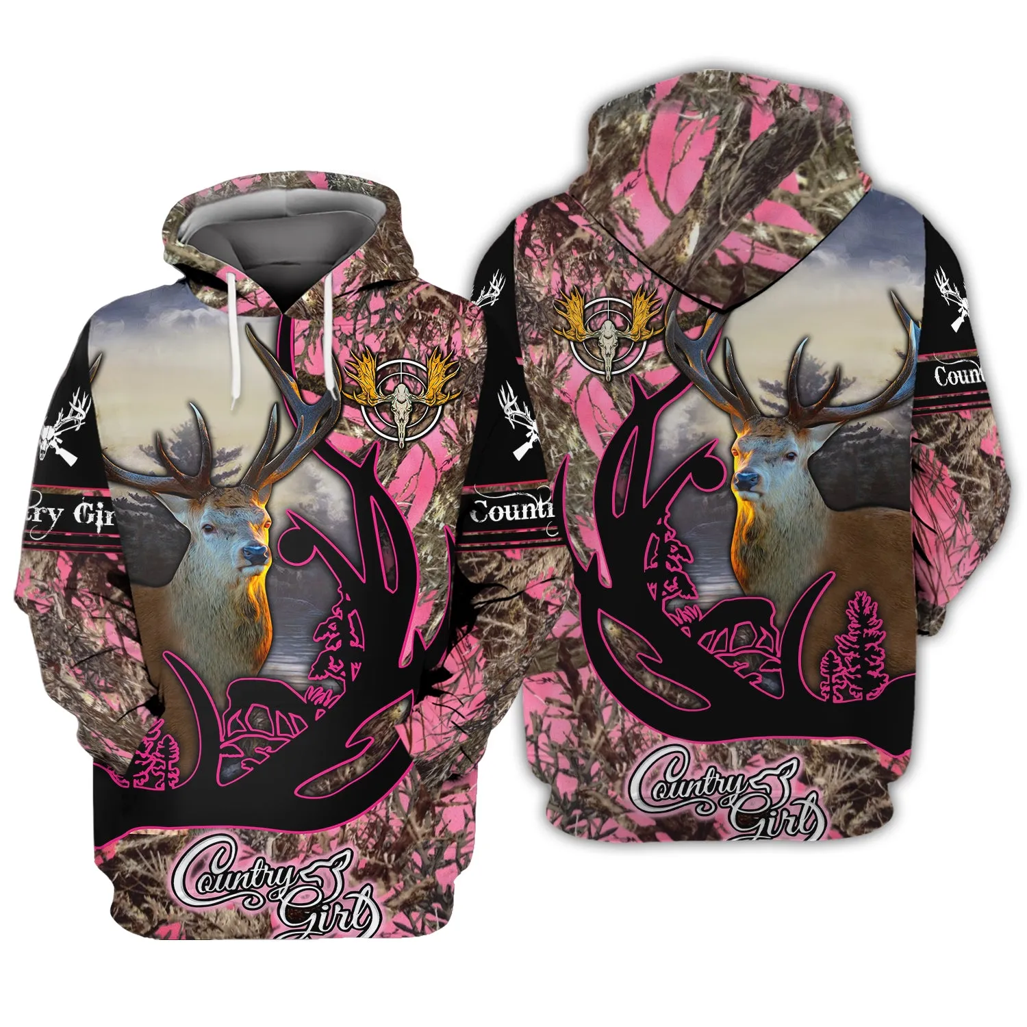 Hunting Pink Camo Country Girl - 3D Full Print