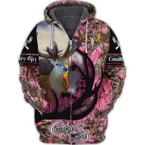 Hunting Pink Camo Country Girl - 3D Full Print