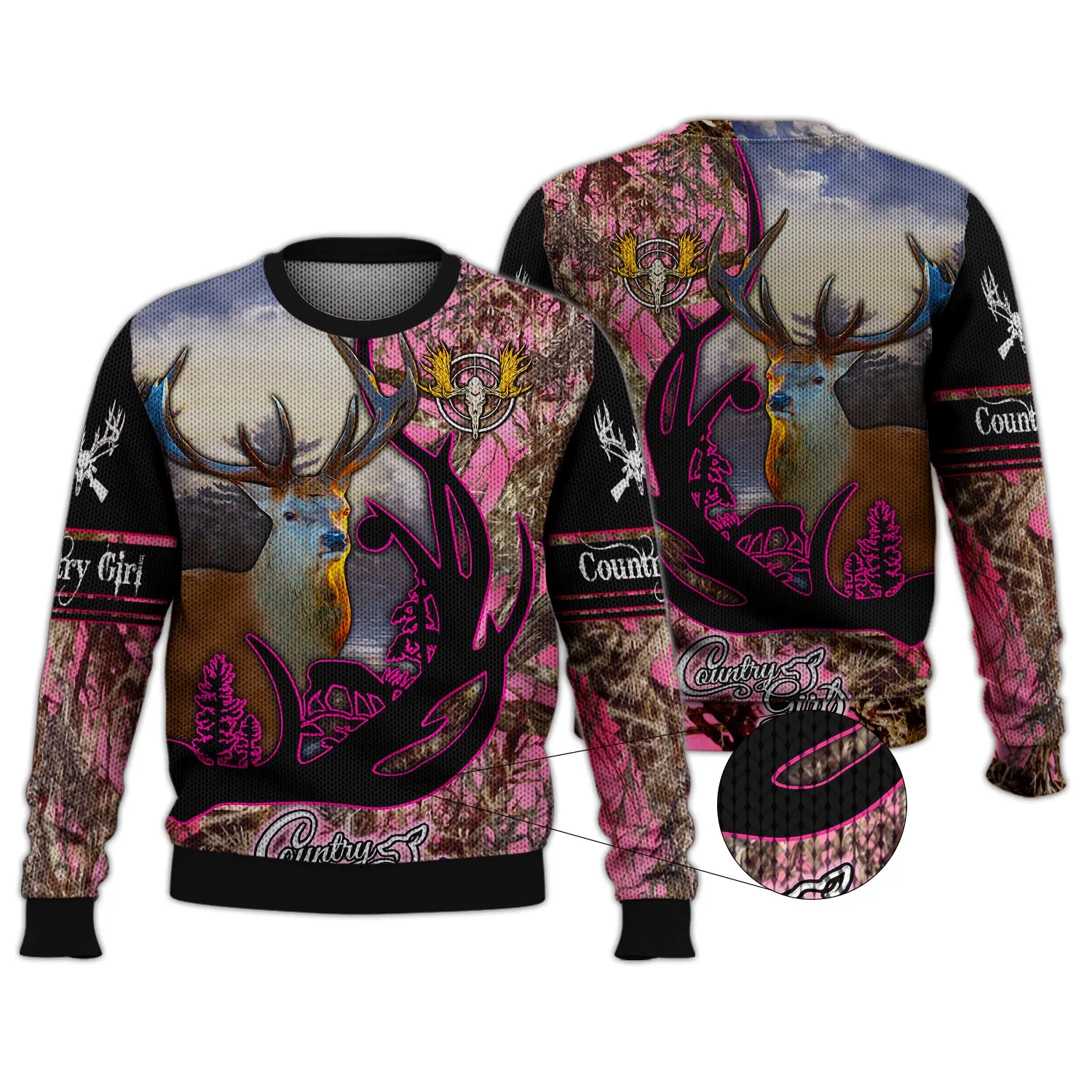 Hunting Pink Camo Country Girl - 3D Full Print