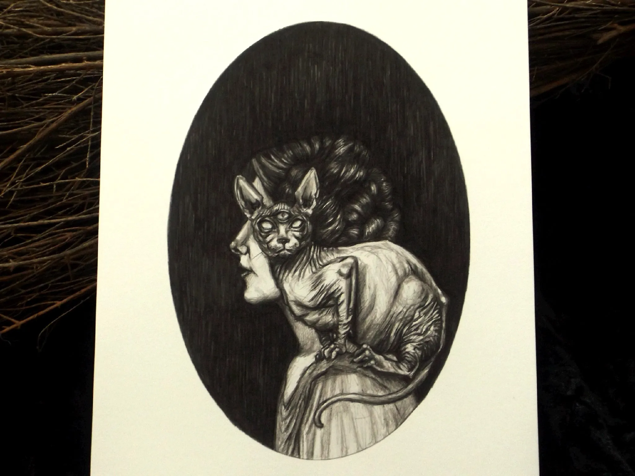 Illustrated Art Print | The Familiar