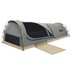 Kodiak Canvas 1 Person Canvas Swag Tent W/ Sleeping Pad