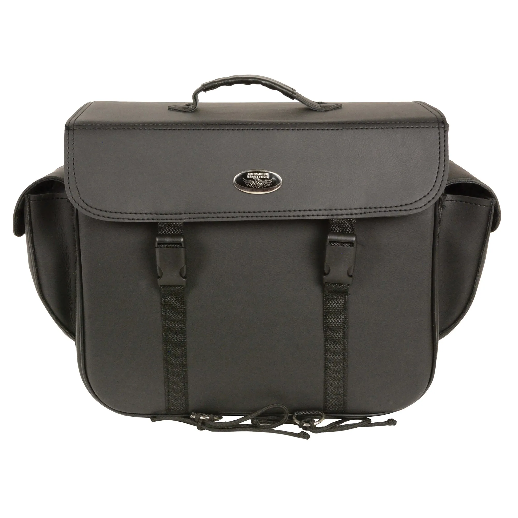Large PVC Sissy Bar Bag w/ Carry Handle (16X13X7)