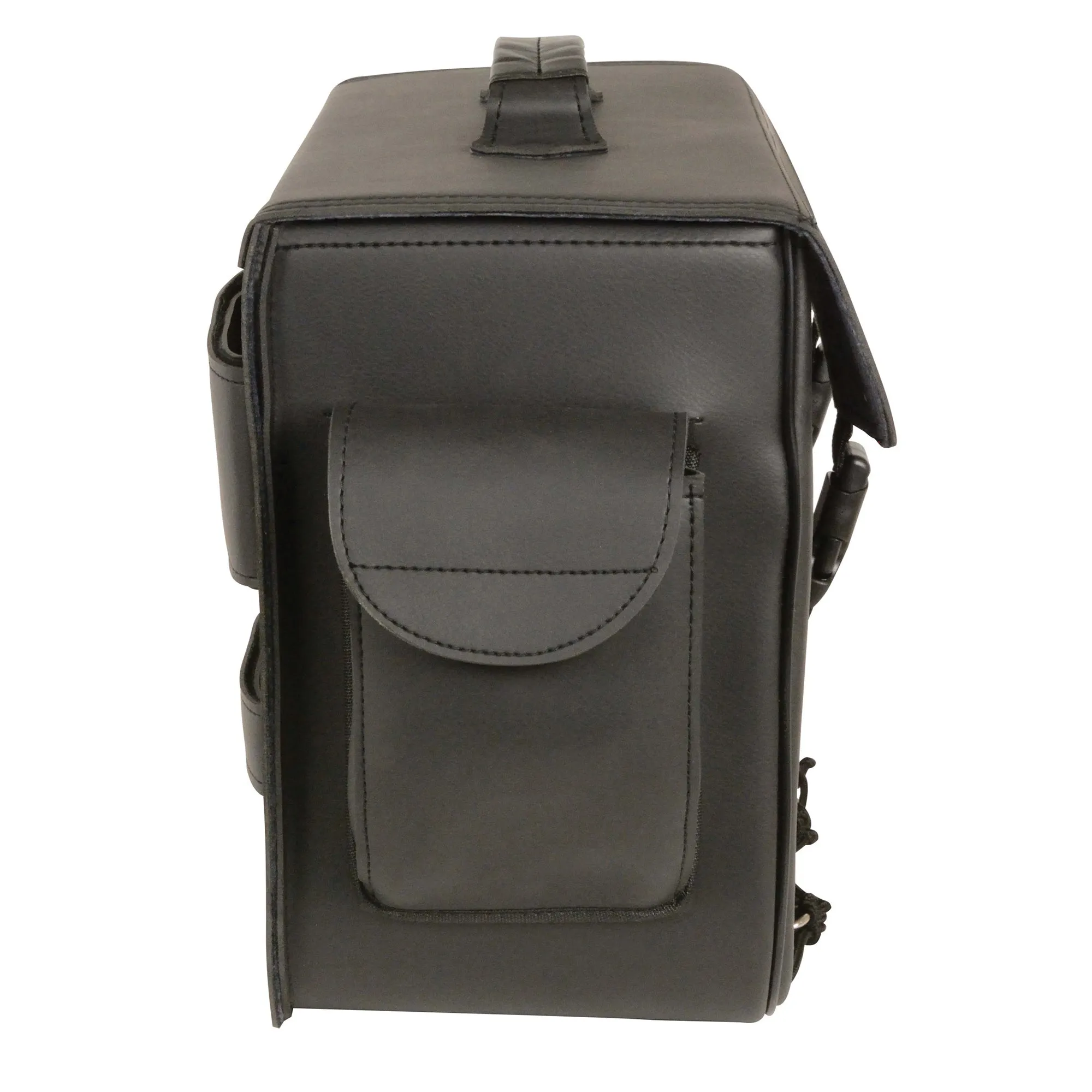 Large PVC Sissy Bar Bag w/ Carry Handle (16X13X7)