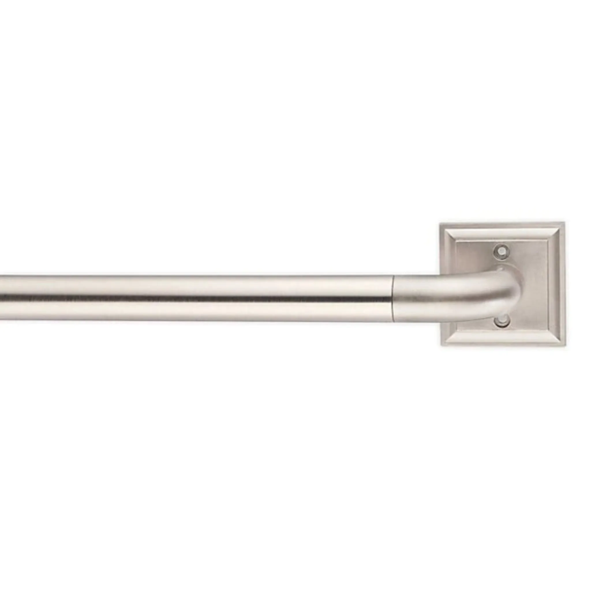 Like New/Unboxed- Cambria Blockout 36-72" Square Plate 1" Diameter Rod Set (Brushed Nickel)