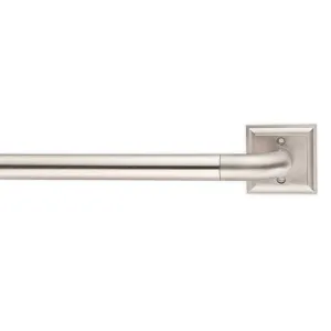 Like New/Unboxed- Cambria Blockout 36-72" Square Plate 1" Diameter Rod Set (Brushed Nickel)