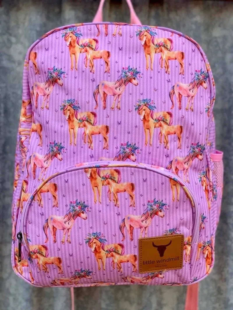 Little Windmill Backpack Horse Stripe