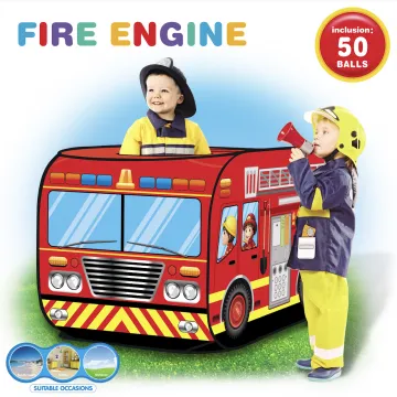Lucky Baby Fire Engine Exploration Playhouse