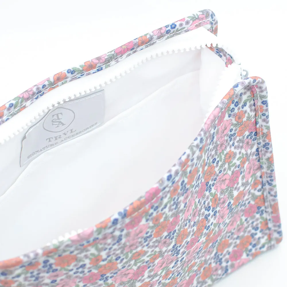 Medium Roadie by TRVL Design - Monogrammed Diaper Bag Organizer - Zippered Pouch - Garden Floral