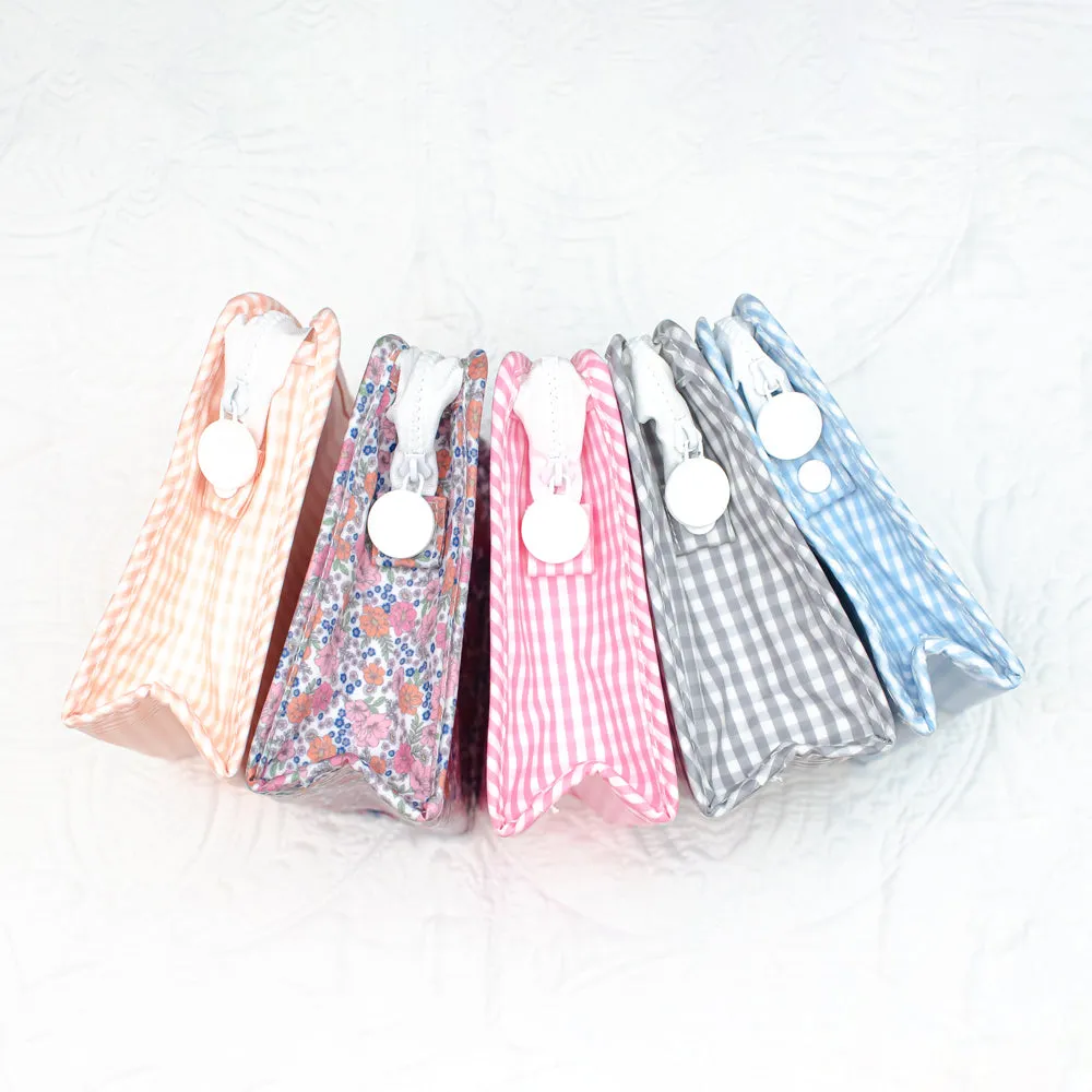 Medium Roadie by TRVL Design - Monogrammed Diaper Bag Organizer - Zippered Pouch - Garden Floral
