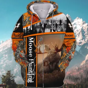 Moose Hunting - 3D Full Print Shirts - 527