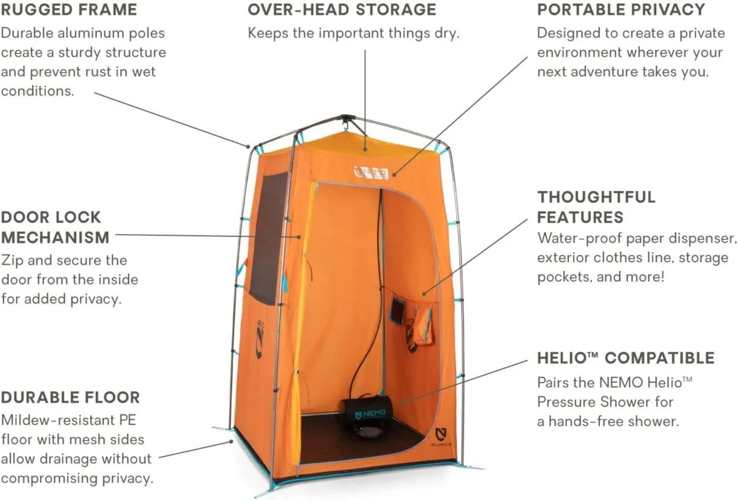 Nemo Heliopolis Privacy Shelter & Shower Tent
