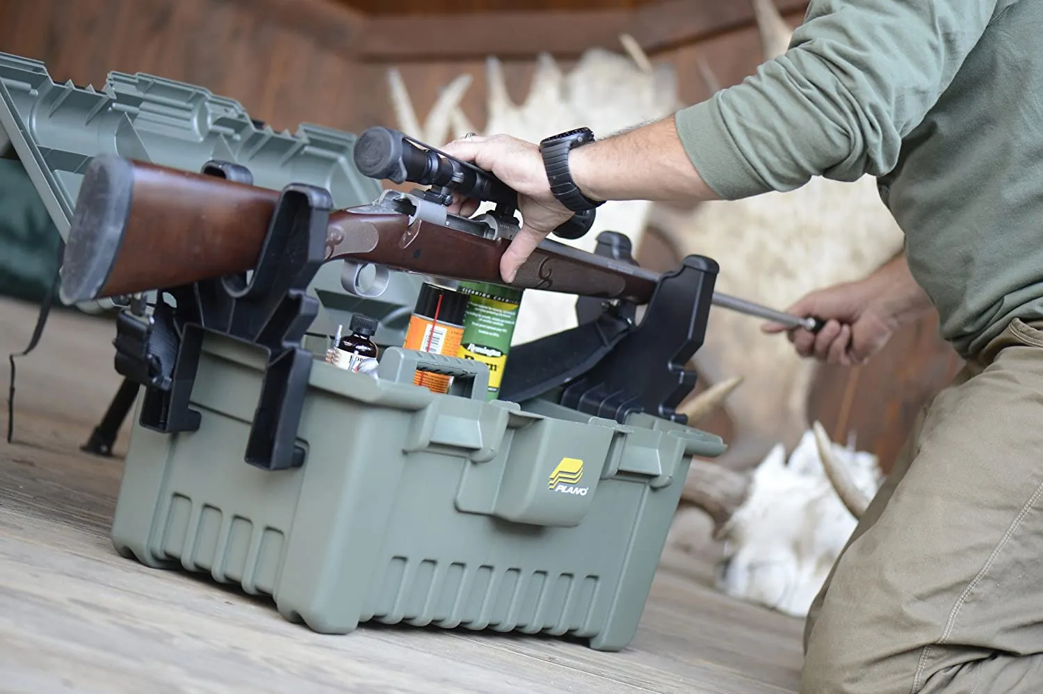 New Large Plano 178100 Plano XL gun cleaning box, Hunting Range Gear Ammunition Case, Multi, One Size