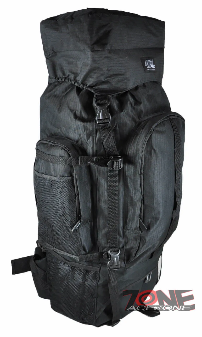 NEW Nexpak USA Backpack camping, hunting, outdoor 4700 CUIN HB001 ALL BLACK