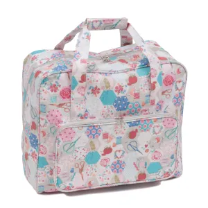 Notions Groves Matt PVC Sewing Machine Storage Bag With Handle Zip Front Pocket